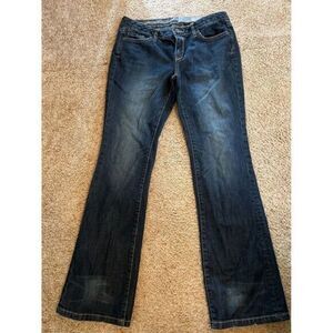 Converse Women's Classic Bootcut Jeans Dark Wash Denim‎ Casual Everyday Wear